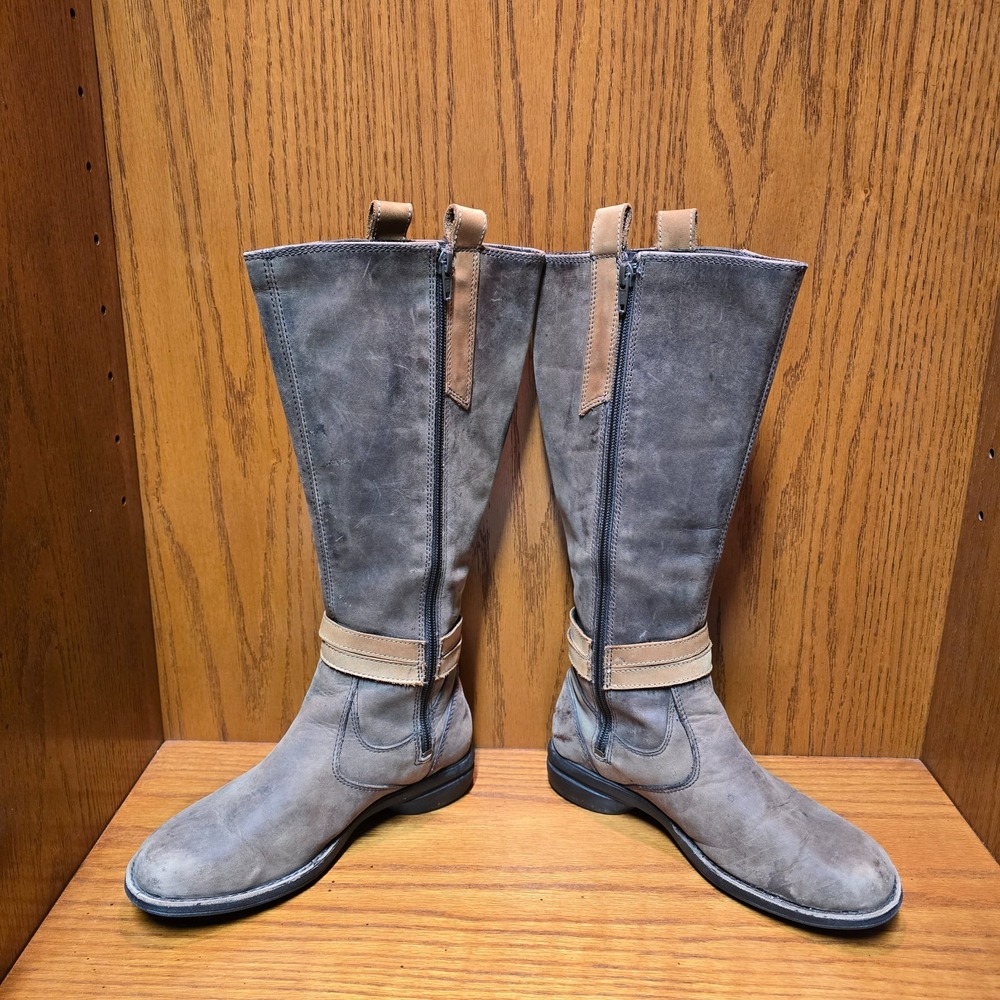 Merrell Captiva Tall Riding Boots Womens Size 5.5 EU 35.5 Cinnamon Brown Leather - Picture 6 of 11
